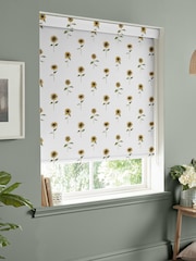 Sophie Allport White Sunflowers Made to Measure Roller Blinds - Image 2 of 6