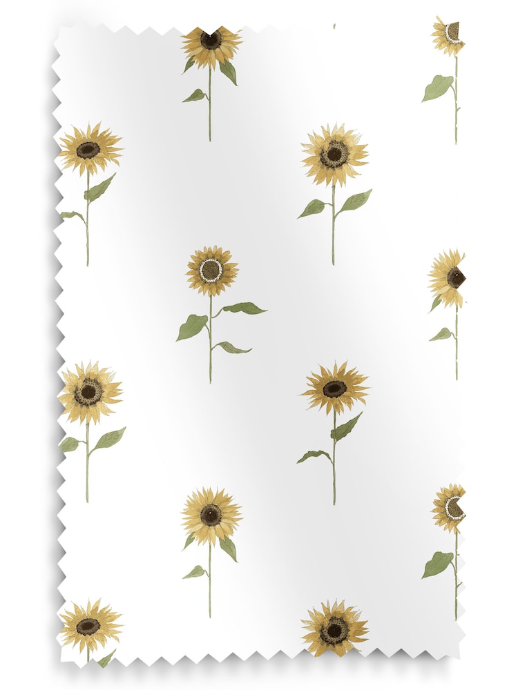 Sophie Allport White Sunflowers Made to Measure Roller Blinds - Image 6 of 6
