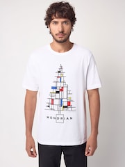 White Mondrian 100% Cotton Licence Christmas T-Shirt - Image 1 of 6