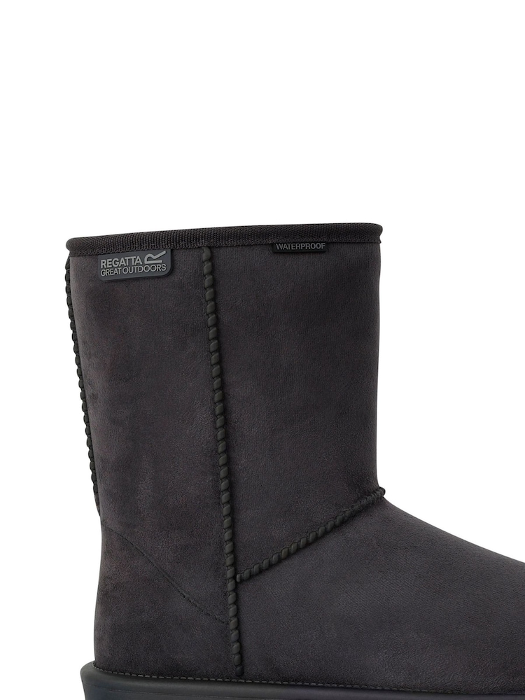 Regatta Black Risley Mid Waterproof Snow Boots - Image 1 of 6