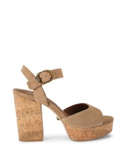 Kurt Geiger London Mayfair Cork Wedge Sandals - Image 2 of 5