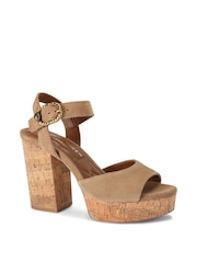 Kurt Geiger London Mayfair Cork Wedge Sandals - Image 4 of 5