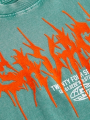 Green Washed Oversized Fit 100% Cotton Short Sleeve Graphic T-Shirt (3-16yrs) - Image 3 of 3