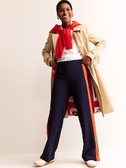 Boden Blue Pull On Side Stripe Trousers - Image 1 of 5