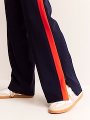 Boden Blue Pull On Side Stripe Trousers - Image 2 of 5