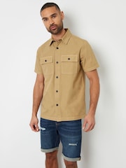 Threadbare Утилита с коротким рукавом 100% Хлопковые рубашки - Изображение 1 из 4