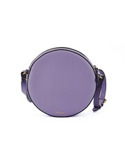 Versace Purple Calf Leather Round Disco Shoulder Bag - Image 2 of 5