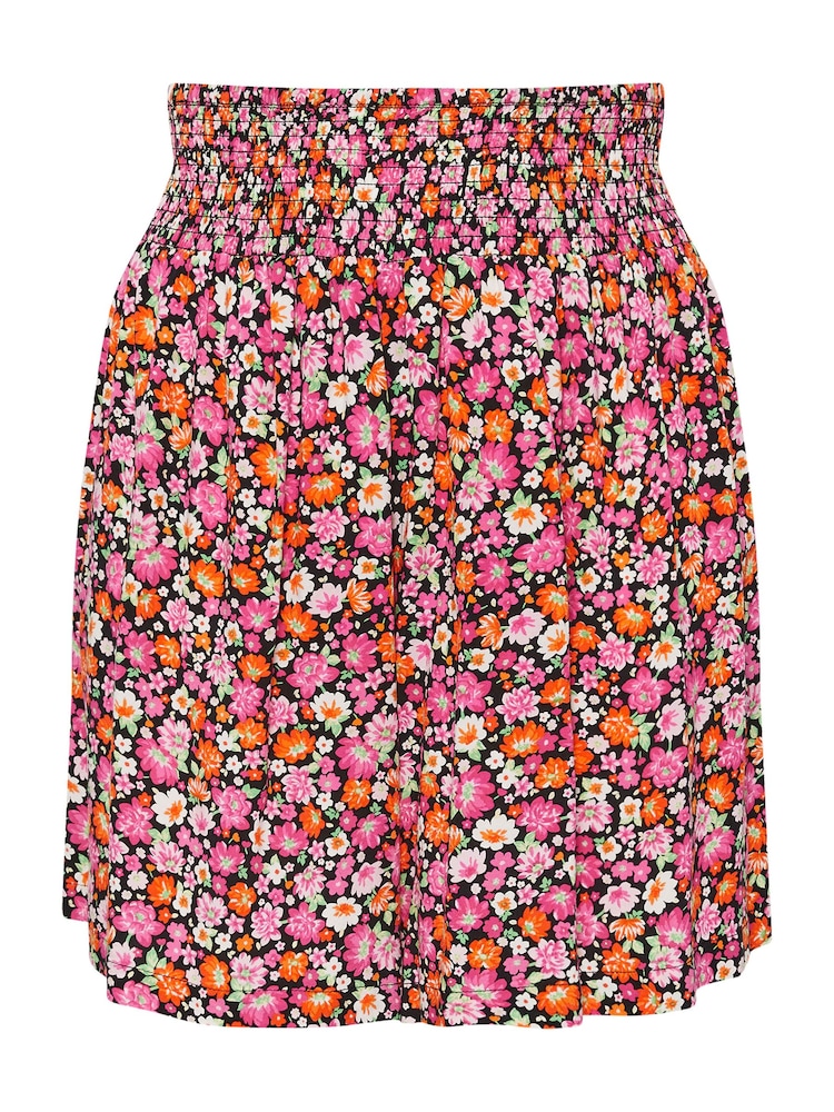 Yours Curve – Shorts mit Bundfalte und Blümchenmuster - Bild 4 von 4