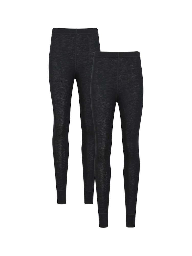 Mountain Warehouse Black Womens Merino Thermal Trousers Multipack - Image 1 of 5