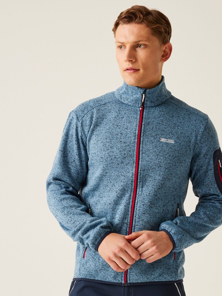 Hellblau - Regatta Newhill Fleecejacke mit Reißverschluss - Bild 1 von 7
