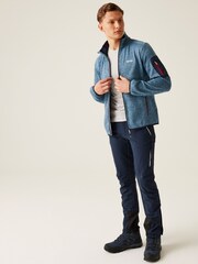 Hellblau - Regatta Newhill Fleecejacke mit Reißverschluss - Bild 3 von 7