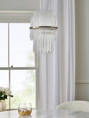 Lipsy Brass Glass Chandelier - Image 2 of 4