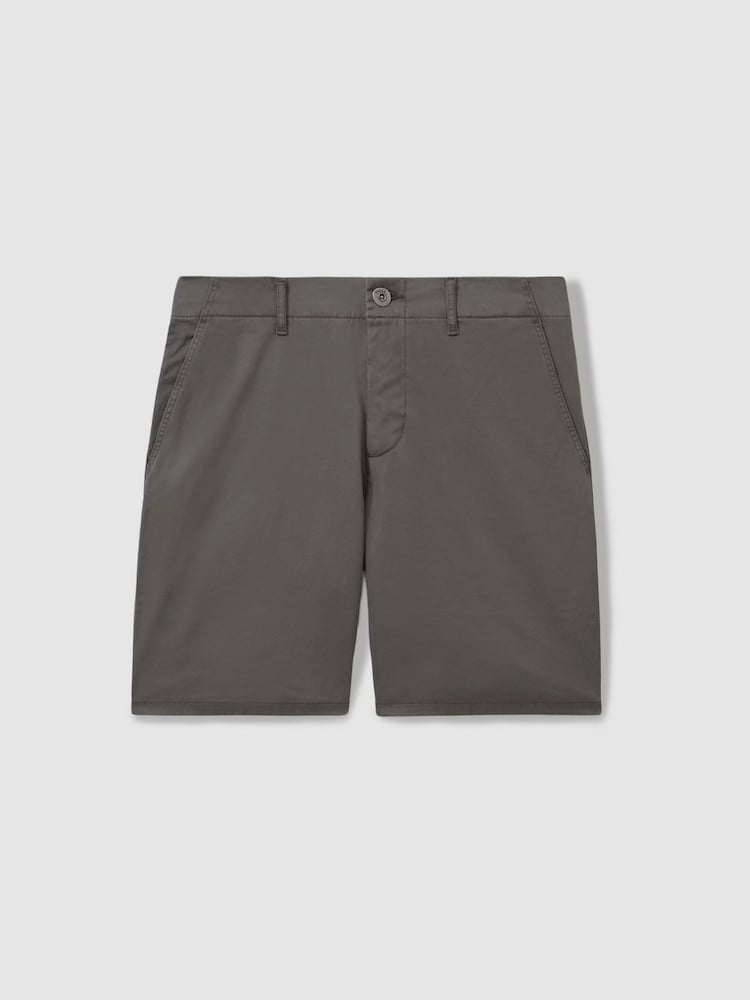 Paige Cotton Blend Chino Shorts - Image 1 of 6