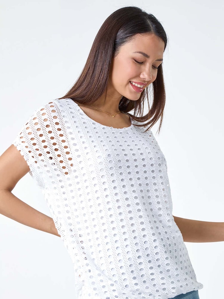 Roman Cut Out Detail Stretch Top - Image 1 of 5 Roman Cut Out Detail Stretch Top - Image 1 of 5
