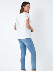 Roman Cut Out Detail Stretch Top - Image 3 of 5
