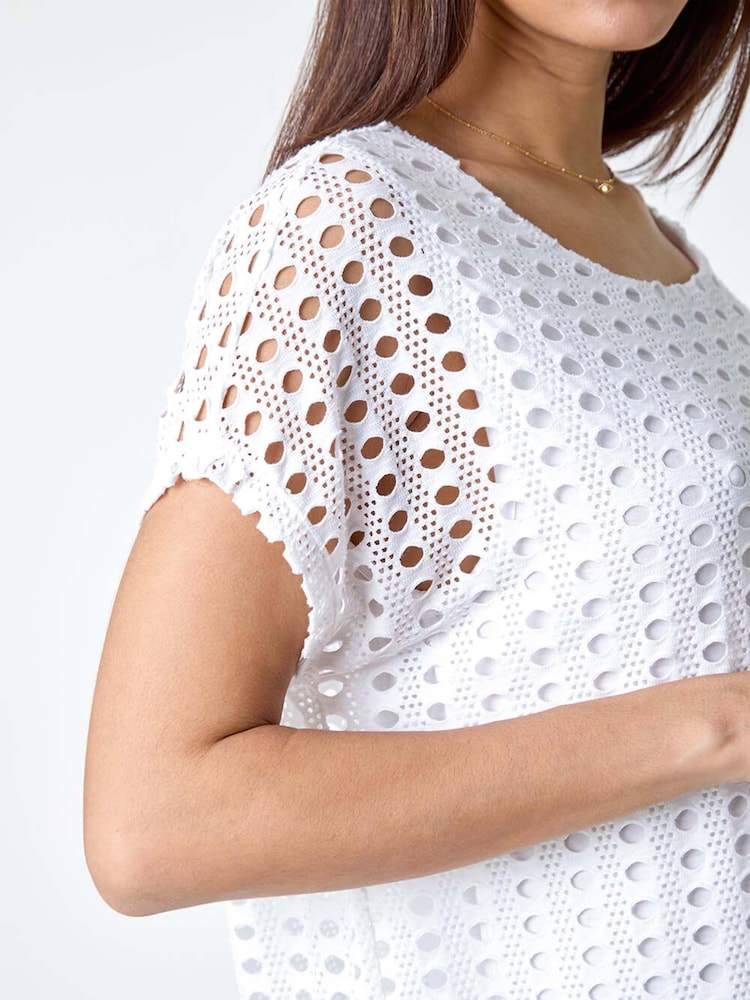 Roman Cut Out Detail Stretch Top - Image 5 of 5 Roman Cut Out Detail Stretch Top - Image 5 of 5