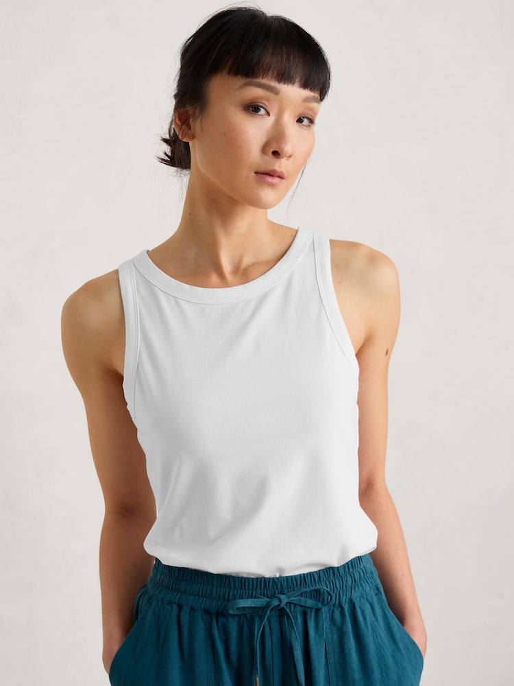 Seasalt Cornwall White Wild Plain Vest - Image 1 of 5
