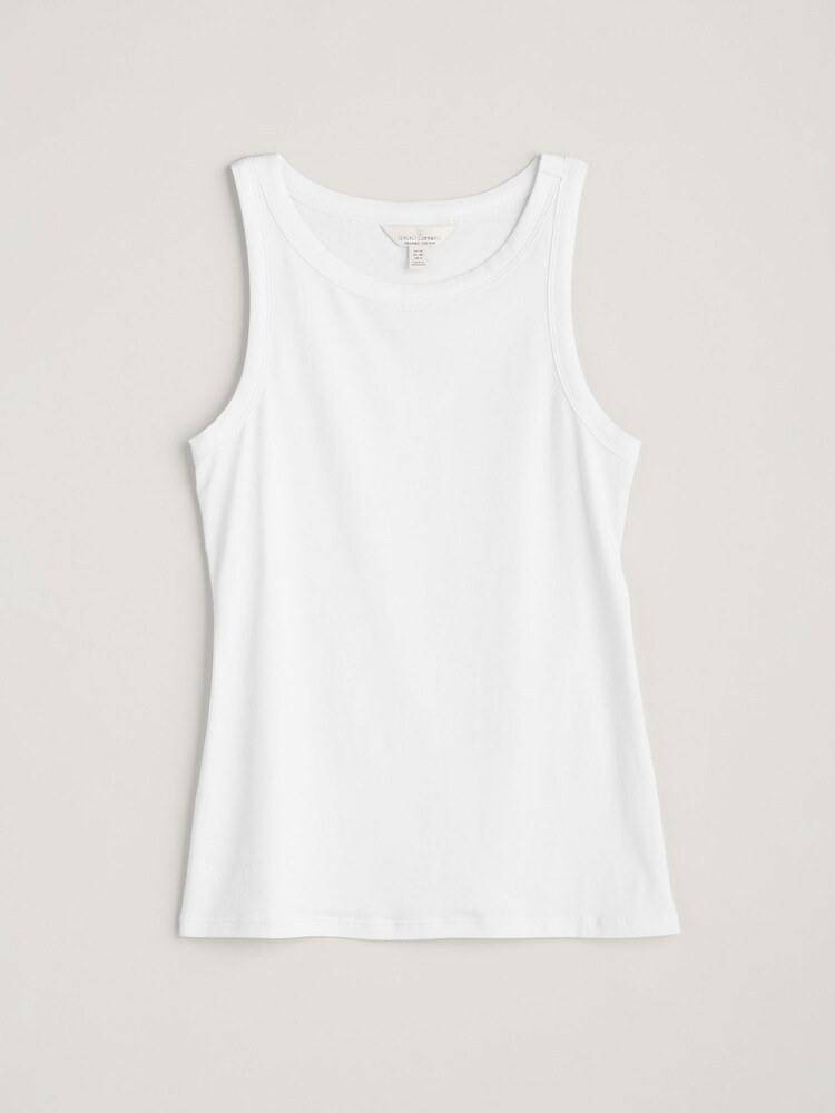 Seasalt Cornwall White Wild Plain Vest - Image 4 of 5