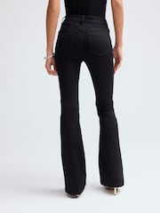 Black Embellished Supersoft Flare Jeans - Image 3 of 7