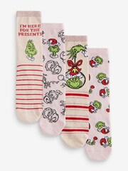 The Grinch Christmas Ankle Socks 4 Pack - Image 1 of 7