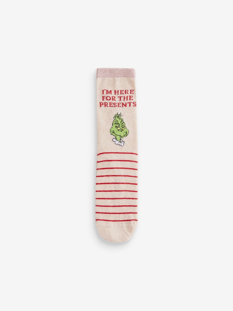 The Grinch Christmas Ankle Socks 4 Pack - Image 2 of 7