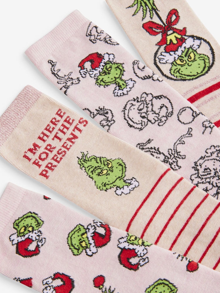 The Grinch Christmas Ankle Socks 4 Pack - Image 7 of 7