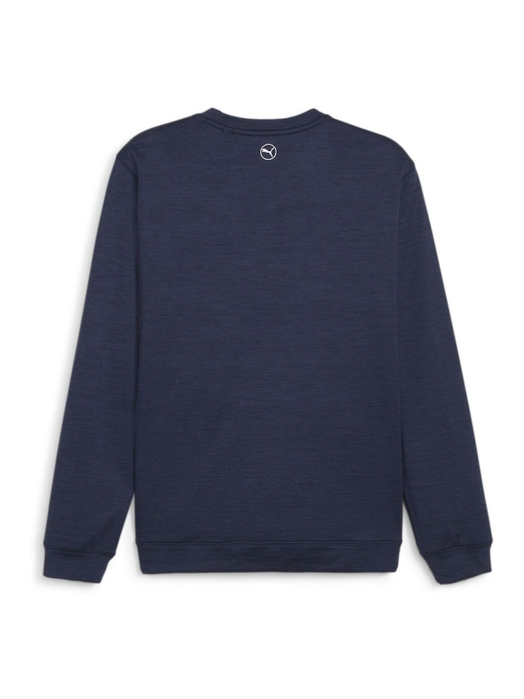 Puma Dark Blue Cloudspun Patch Crew Neck Sweatshirt - Image 2 of 2