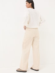 FatFace Carter Natural Cargo Wide Leg Jeans - Image 2 of 5