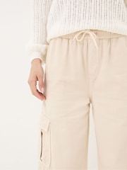 FatFace Carter Natural Cargo Wide Leg Jeans - Image 4 of 5