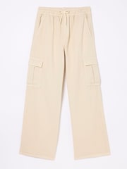 FatFace Carter Natural Cargo Wide Leg Jeans - Image 5 of 5