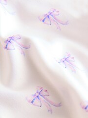 Weiß und Violett - Pyjama mit Knopfleiste (6–16 J.) - Bild 8 von 8