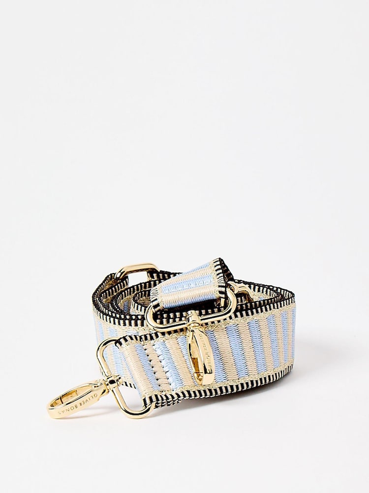 Oliver Bonas Blue Ladder Cross-Body Replacement Bag Strap - Image 1 of 3