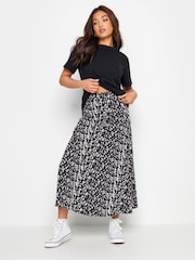 PixieGirl Petite Black Abstract Spot Print Maxi Skirt - Image 1 of 5