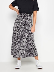 PixieGirl Petite Black Abstract Spot Print Maxi Skirt - Image 2 of 5