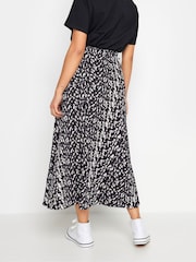 PixieGirl Petite Black Abstract Spot Print Maxi Skirt - Image 3 of 5