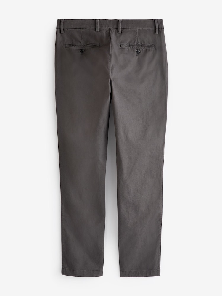 Gris foncé - Slim Fit (Slim Fit) - Gap Pantalon chino Extensible Essentiel - Image 4 of 7