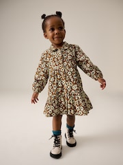 Orange Tiered 100% Cotton Shirt Dress (3mths-8yrs) - Image 2 of 7