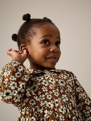 Orange Tiered 100% Cotton Shirt Dress (3mths-8yrs) - Image 4 of 7