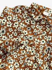 Orange Tiered 100% Cotton Shirt Dress (3mths-8yrs) - Image 7 of 7