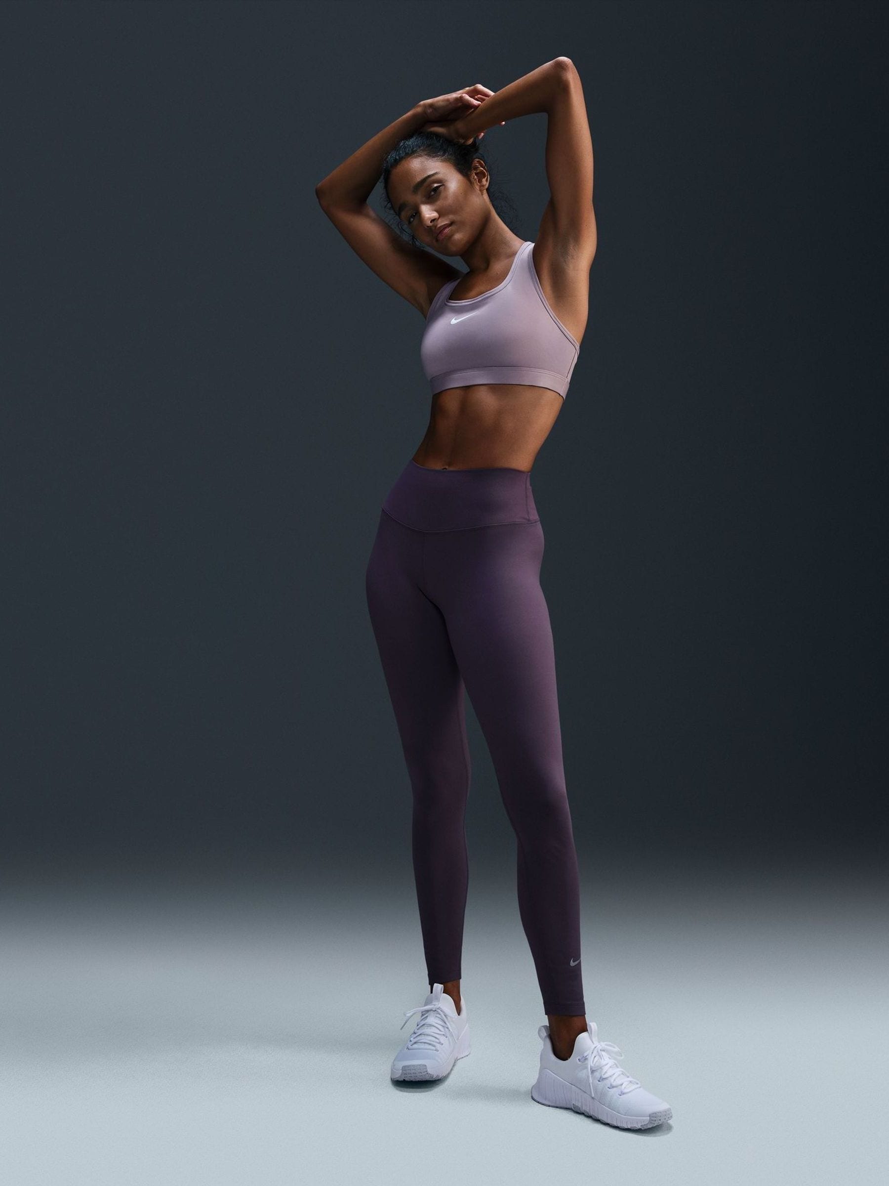 purple nike tights womens