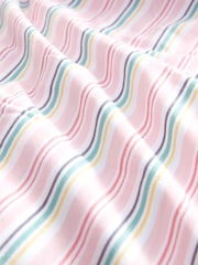 Pink Poplin 100% Cotton Stripe Long Sleeve Shirt - Image 10 of 10