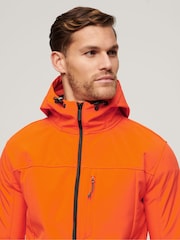 Superdry Orange Hooded Soft Shell Trekker Jacket - Image 4 of 7
