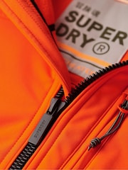 Superdry Orange Hooded Soft Shell Trekker Jacket - Image 6 of 7