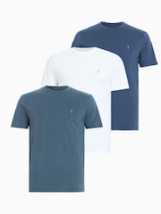 AllSaints White Brace Crew T-Shirts 3 Pack - Image 1 of 7