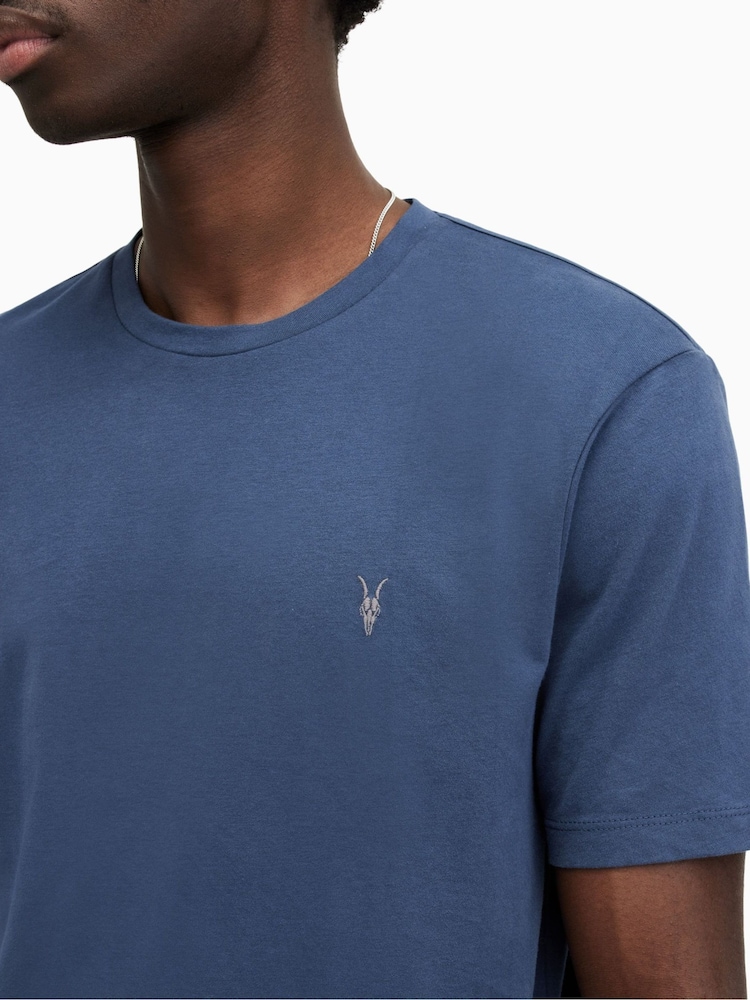 AllSaints White Brace Crew T-Shirts 3 Pack - Image 4 of 7