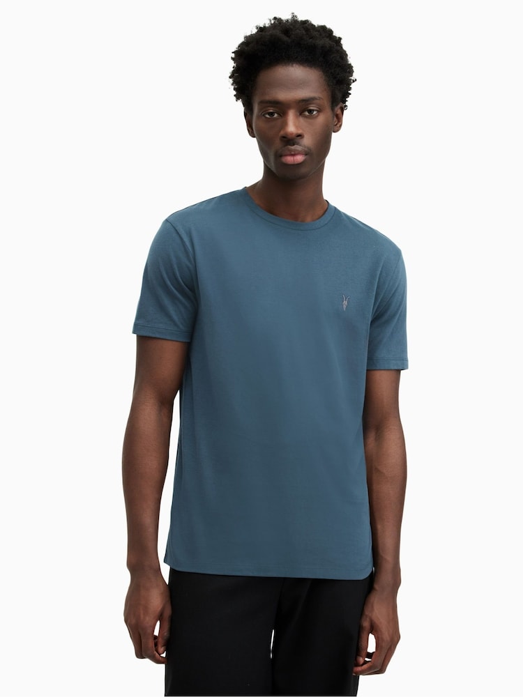 AllSaints White Brace Crew T-Shirts 3 Pack - Image 6 of 7