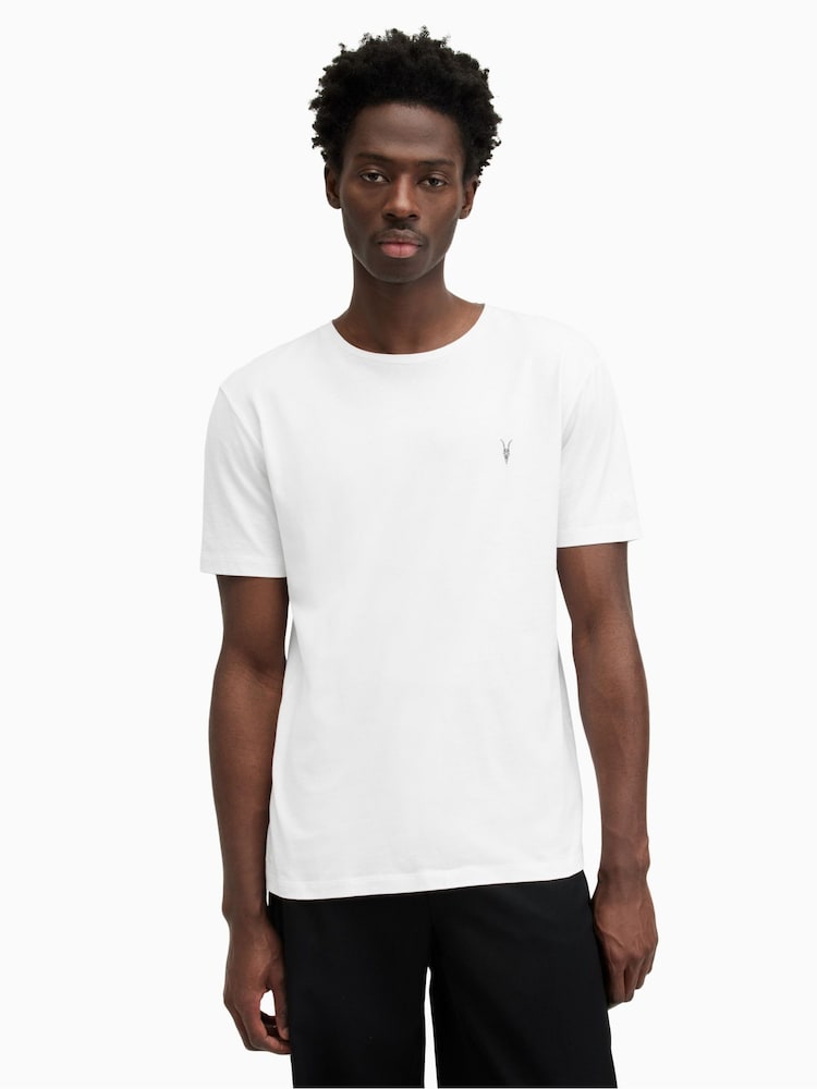 AllSaints White Brace Crew T-Shirts 3 Pack - Image 7 of 7