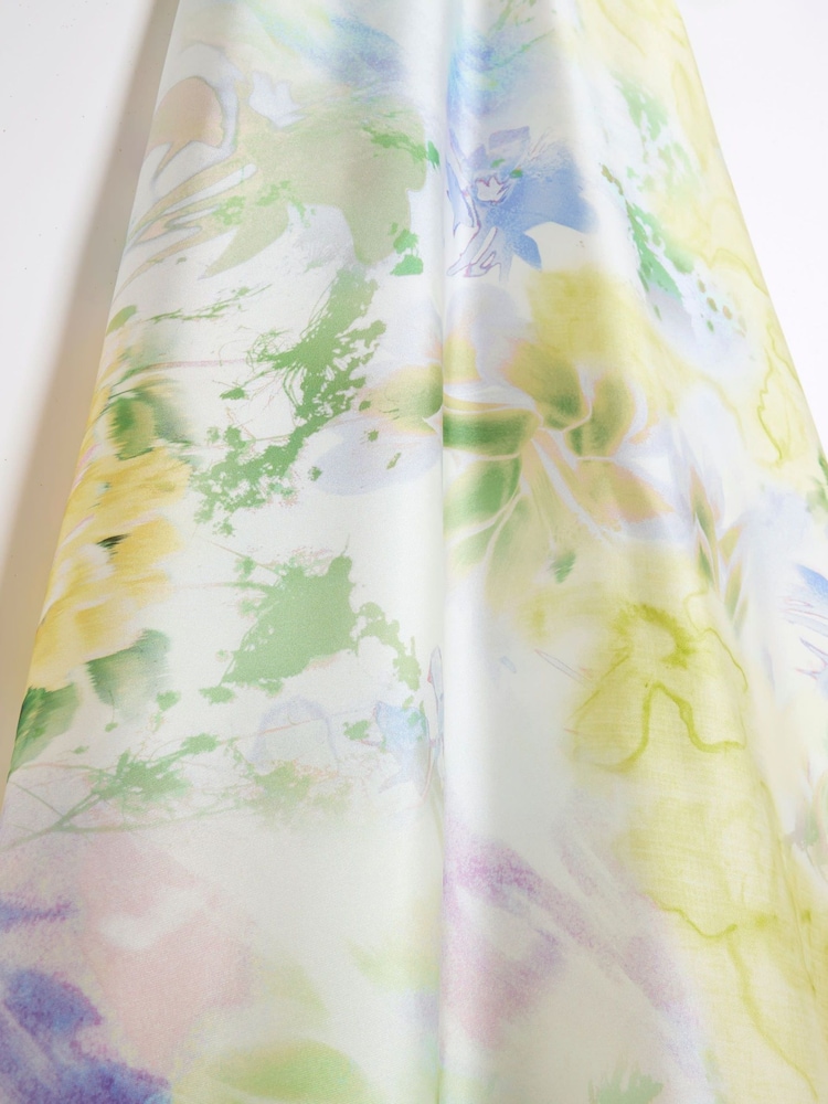 River Island Yellow Satin Twist Midi Dress - Image 5 of 5 River Island Yellow Satin Twist Midi Dress - Image 5 of 5