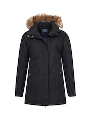 Mountain Warehouse Black Tarka Waterproof Long Padded Jacket - Image 4 of 5