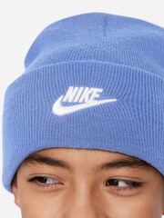 Nike Blue Kids Peak Winter Beanie - Image 4 of 4